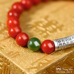 Vòng san hô đỏ charm bát nhã (vhm 385)