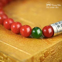 Vòng san hô đỏ charm bát nhã (vhm 385)