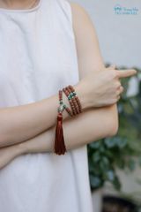 Tràng hạt bồ đề kim cang charm Om mani xoay