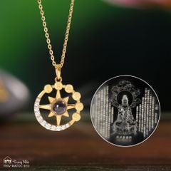 Mặt dây chuyền vàng Nhật Nguyệt phổ chiếu ( TRSV MATDC 010 )