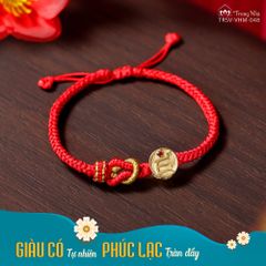 Vòng Tay Phúc Lạc - Chủng tự Zam tết dây may mắn( TRSV VHM 048 )