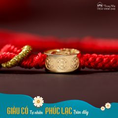 Vòng Tay Phúc Lạc - Chủng tự Zam tết dây may mắn( TRSV VHM 048 )