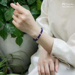 Vòng Lapis siêu chú Om mani vàng (TRSV VHM 053 )