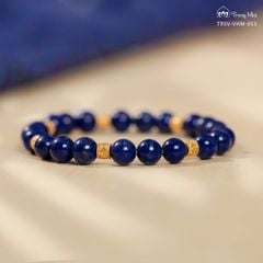 Vòng Lapis siêu chú Om mani vàng (TRSV VHM 053 )