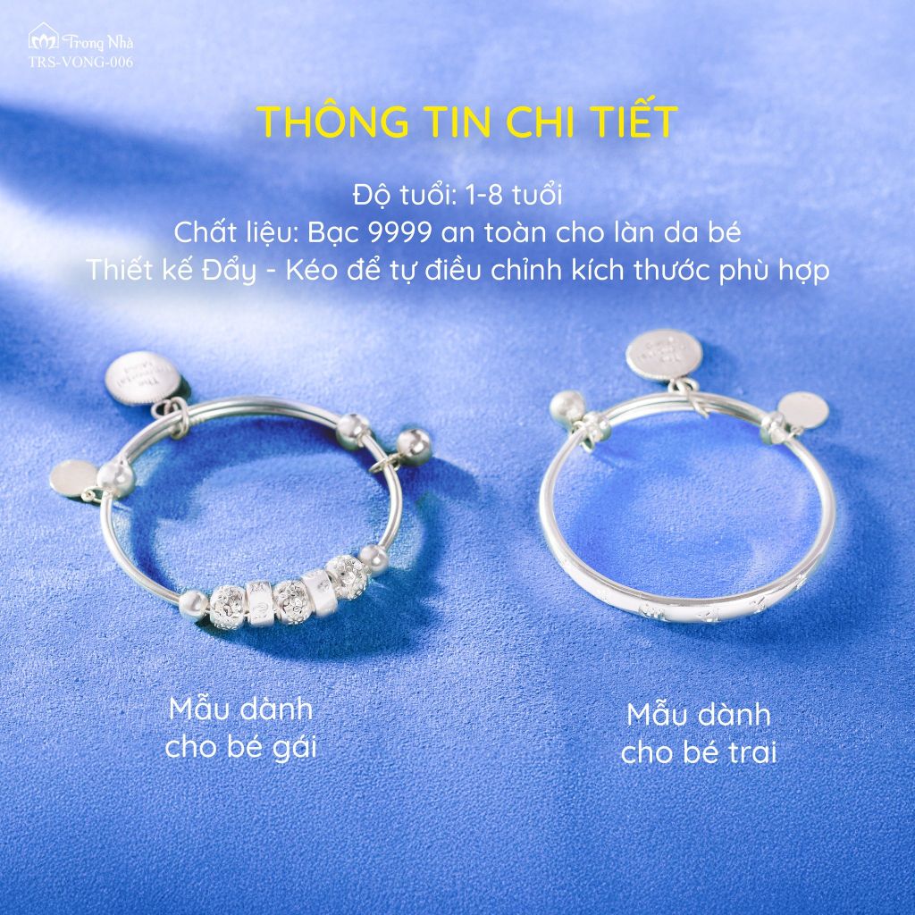 Vòng bạc Dược Sư Bảo Nhi ( TRS VONG 006 )