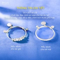 Vòng bạc Dược Sư Bảo Nhi ( TRS VONG 006 )