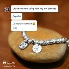 Lắc tay bạc handmade siêu biến chú - Vì bạn xứng đáng ( VHM 522-1)
