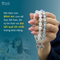 Vòng Tâm An Trí Sáng charm sen treo -xh1