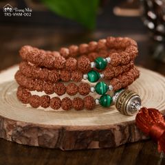 Tràng hạt bồ đề kim cang charm Om mani xoay