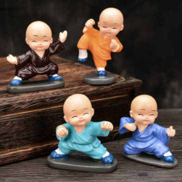 Bộ tượng 4 Chú tiểu tập võ ( SPE CHUTIEU 004 )