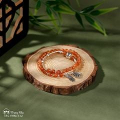 Vòng đá Sunstone cuốn đôi mix charm Zambala (TRS VHM 512)