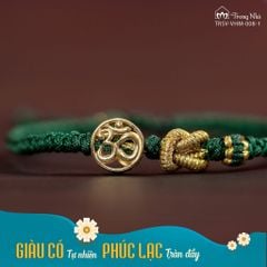 Vòng tết dây charm Om Vàng khắc Kim Tiền 10K (TRSV VHM 008)