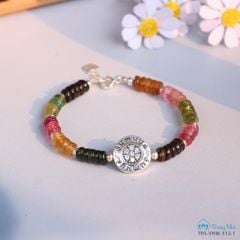 Vòng Tourmaline charm Om Mani Padme Hum (TRS VHM 312 1)