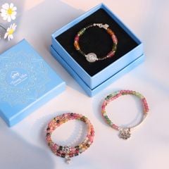 Vòng Tourmaline charm Om Mani Padme Hum (TRS VHM 312 1)