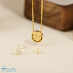 Dây chuyền vàng DÒNG CHẢY AN YÊN Chủng tự OM (TRSV MATDC 036)