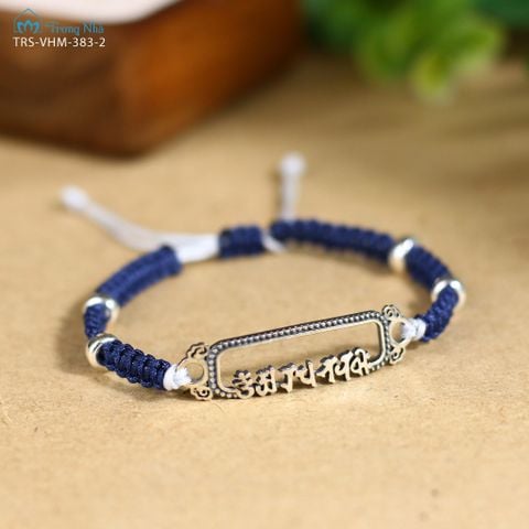 Vòng tết dây charm Trí Tuệ - khắc chú Văn Thù (TRS VHM 383)