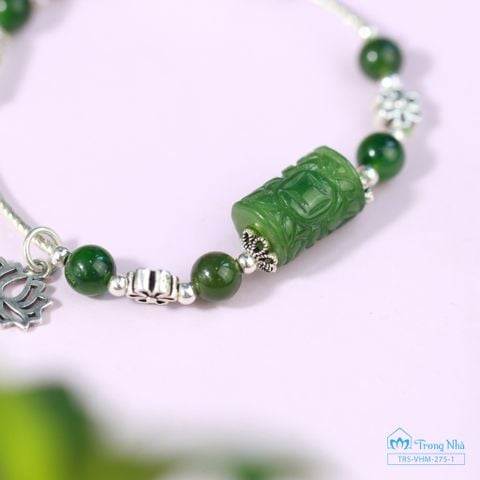 Vòng ngọc bích mix charm lu thống ( TRS VHM 275 )