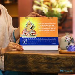 Lịch bàn Trong Suốt 2025 - Hành trình 12 tháng cùng Chư Phật bảo hộ