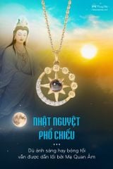 Mặt dây chuyền vàng Nhật Nguyệt phổ chiếu ( TRSV MATDC 010 )
