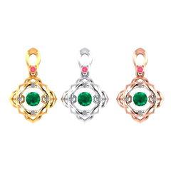 Mặt dây chuyền bạc Dancing Stone Hoa sen (TRS MATDC 121)