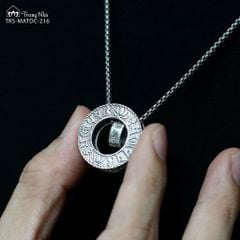 Mặt dây chuyền Liên Hoa Tam Chú ( TRS MATDC 216 )