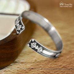 Vòng tay bạc khắc chú Liên Hoa Sanh ( TRS VONG 002)