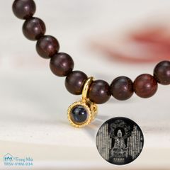 Vương Ngọc Phổ Chiếu - Vòng tử đàn mix charm phổ chiếu Chú Đại Bi