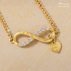 Lắc tay Hạnh Phúc Luôn Ở Đây - charm vô cực om mani padme hum