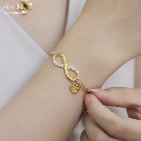 Lắc tay Hạnh Phúc Luôn Ở Đây - charm vô cực om mani padme hum