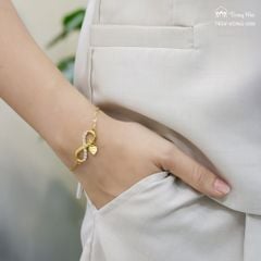 Lắc tay Hạnh Phúc Luôn Ở Đây - charm vô cực om mani padme hum