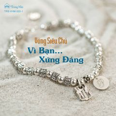 Lắc tay bạc handmade siêu biến chú - Vì bạn xứng đáng ( VHM 522-1)