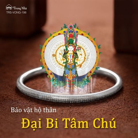 Vòng bạc khắc chú Đại Bi ( VONG 198 )