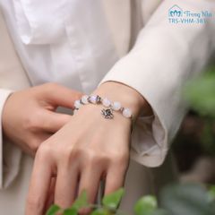 Vòng moonstone 8 li mix hoa sen (TRS-VHM-381)