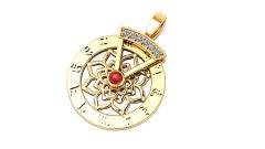 Mặt dây chuyền Liên Hoa Bảo Tâm - Om mani padme hum hoa sen xoay ( MATDC 043 )