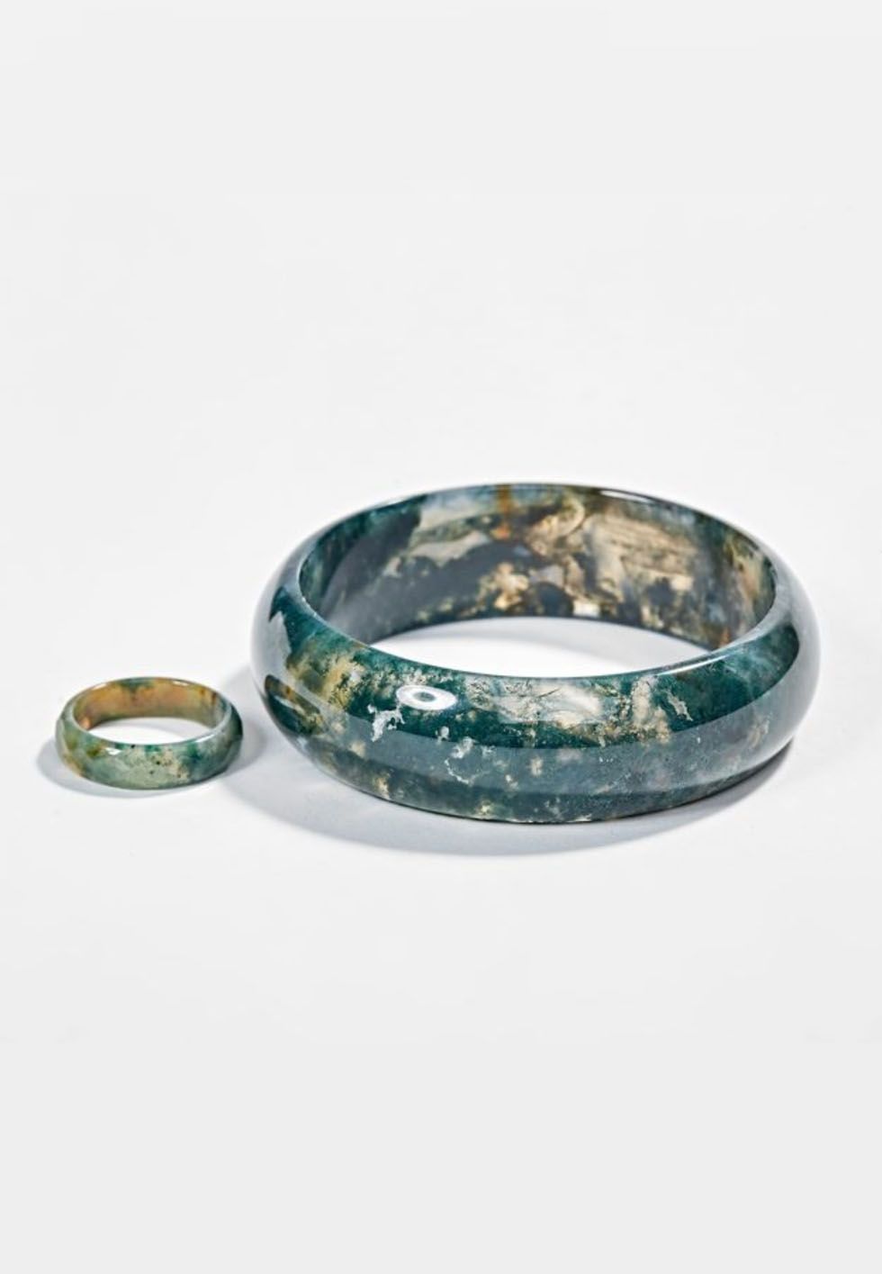  Set nhẫn và vòng tay băng ngọc thủy tảo 53mm 