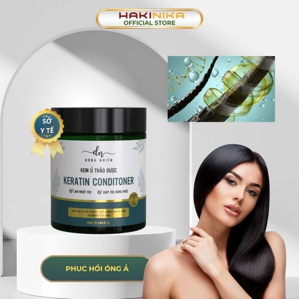  Ủ tóc bổ sung keratin, phục hồi tóc yếu gãy rụng Herbal Silky Hair 