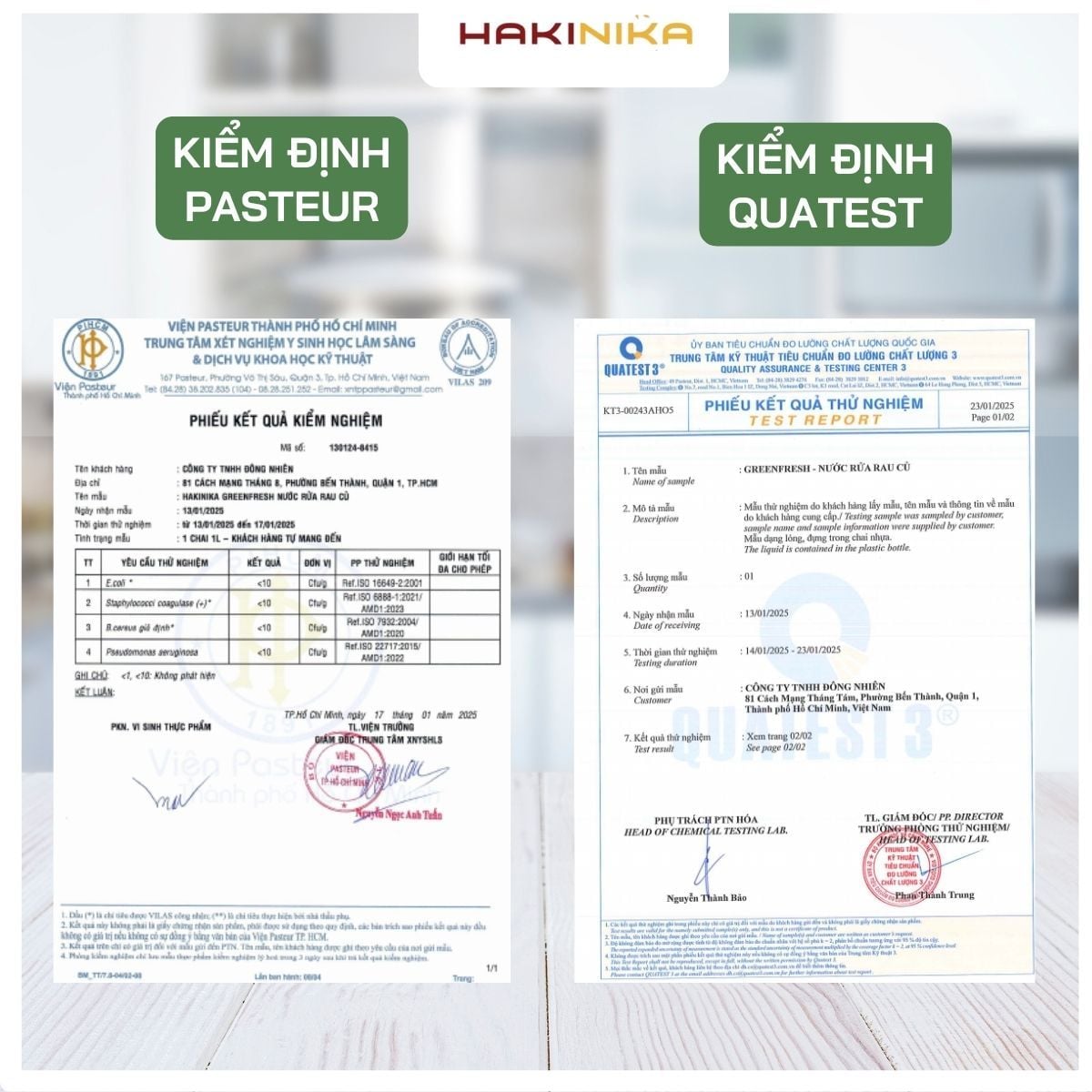  Combo 3 Nước Rửa Rau Củ, Nước Ngâm Rau, Nước Rửa Thực Phẩm GreenFresh Hakinika 1000ml – Loại dư lượng hóa chất, ấu trùng 