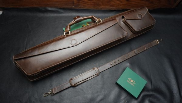  Bao cơ bida da bò sáp Waxy Leather Cue Case - Soft - 2x3 