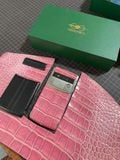  Thay da cá sấu Alligator cho Vertu Signature touch 