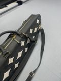  Bao cơ bida da bò sáp Waxy Leather Black Cue Case - Soft - 4x8 