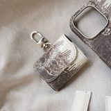  Natural L.i.z.a.r.d leather ( da thằn lằn trắng đen, màu nhuộm tự nhiên) 
