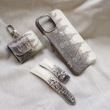  Natural L.i.z.a.r.d leather ( da thằn lằn trắng đen, màu nhuộm tự nhiên) 