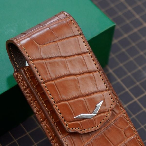  Bao da gập Vertu Signature (nâu Gold) 