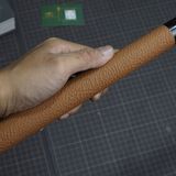  Bọc cơ da bò togo nâu gold cho chuôi Predator 