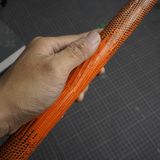  Bọc cơ da kì đà hoa màu cam cho chuôi MIT CUE 