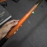  Bọc cơ da kì đà hoa màu cam cho chuôi MIT CUE 