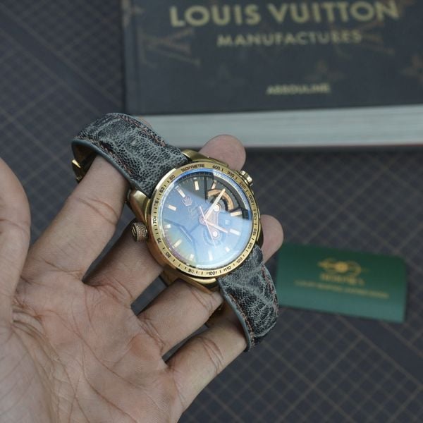  Dây da Voi xám cho đồng hồ Tag Heuer Carrera 