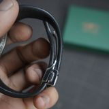  Dây cá sấu Alligator màu đen cho đồng hồ Hublot 