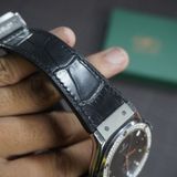  Dây cá sấu Alligator màu đen cho đồng hồ Hublot 