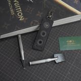  Giữ bịt ren bi da 3 lỗ da rắn karung đen 